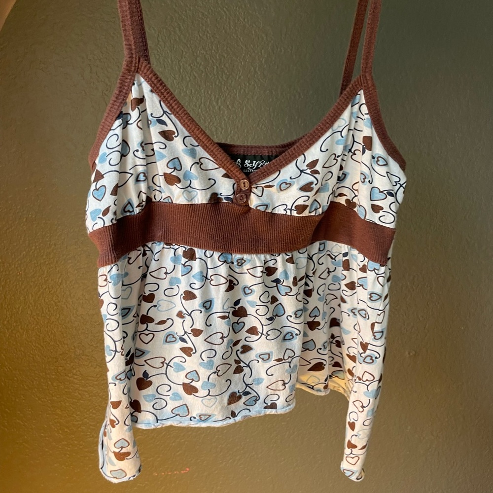 Y2k heart crop top